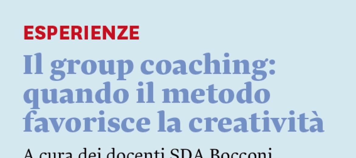Il group coaching: quando il metodo favorisce la creatività 
