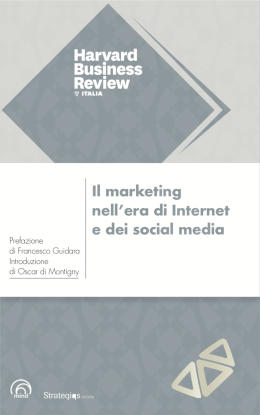 Il marketing nell’era di Internet e dei social media