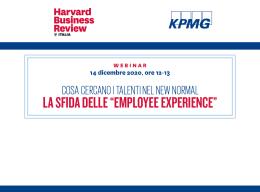 Cosa cercano i talenti nel New Normal: la sfida delle “employee experience”