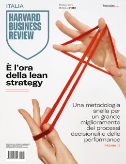 È l’ora della lean strategy
