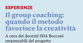 Il group coaching: quando il metodo favorisce la creativit&agrave;